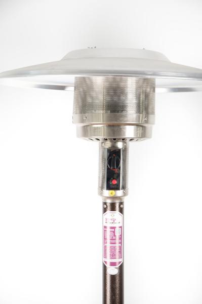 Restaurant LPG Mushroom Patio Heater Outdoor Gas Heat Lamps Hinged Door Design