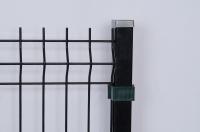 Le PVC a enduit 50*200mm que la maille 3D a courbé le fil soudé Mesh Fence With Rectangle Post