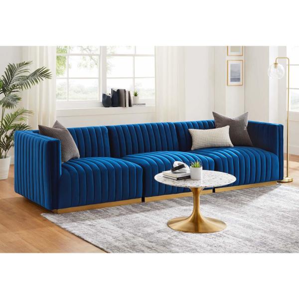 Cara furniture factory direct salsofa set module 3 seater sofas luxury velvet fabric upholstered Living room