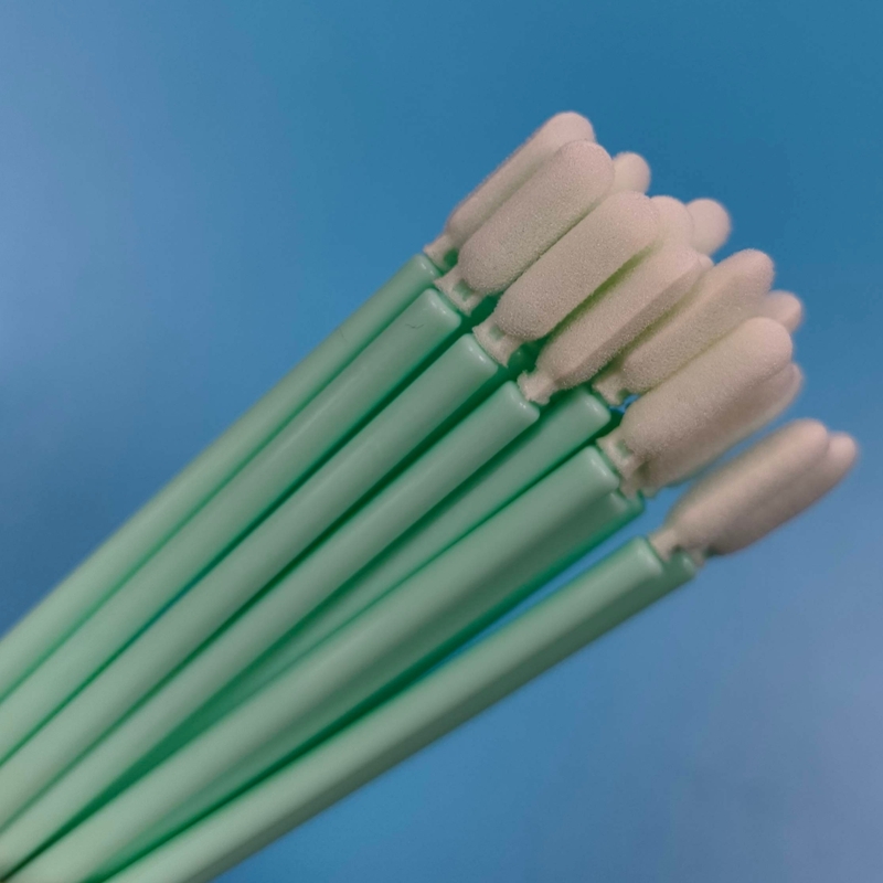 709 Rigid PP Stick Lint Free Swab Sponge Detailing Swab Polyurethane Foam Swab Cleanroom Swab for Precision Cleaning