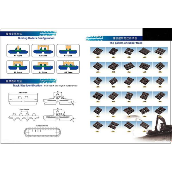 Trilhas de borracha do caminhão agrícola, força forte da tração das trilhas pequenas