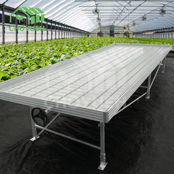 1.2mm Aluminum Greenhouse Benches Anodizing Load Capacity 100kg/M2