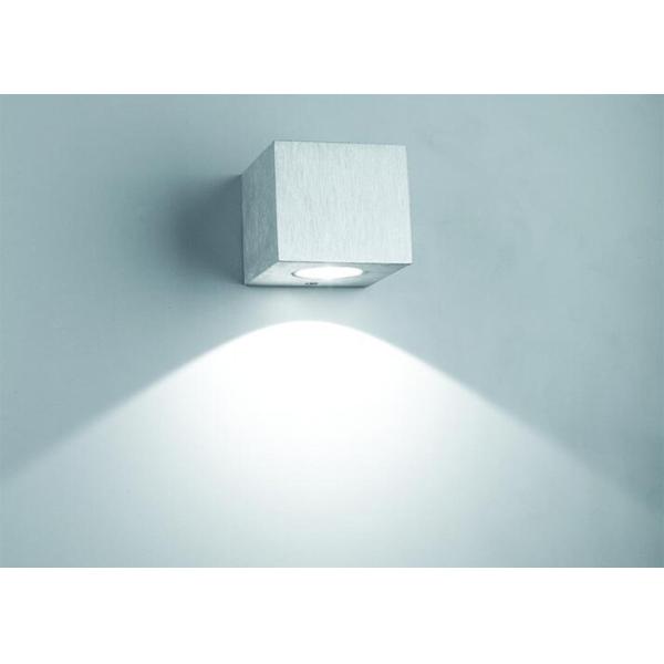 Aluminum Color Indoor LED Wall Lights for Bars / Star - Rated Hotels 65 * 65 * 72mm