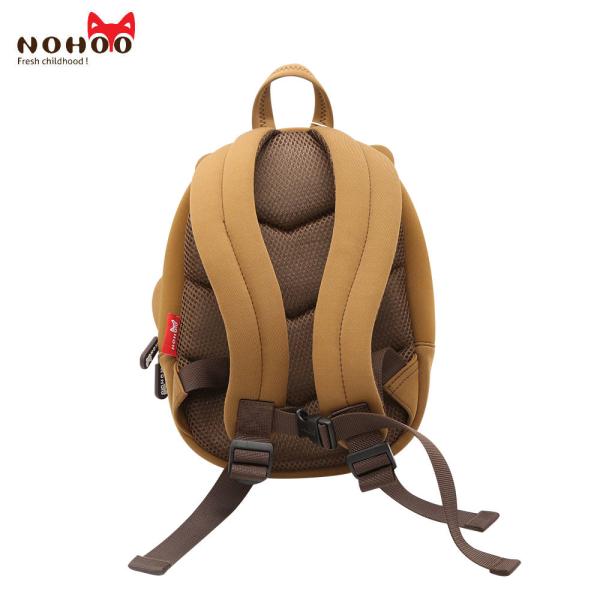 2019 new item brown bear Kids waterproof neoprene animal kindergarten backpack