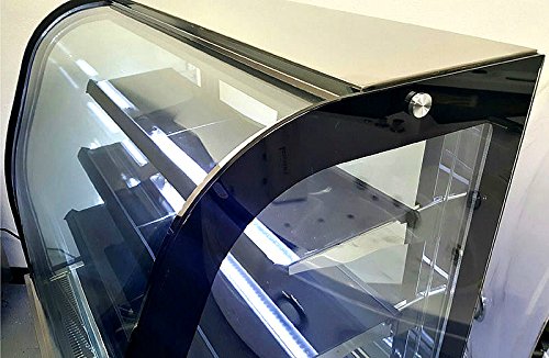 front-opening flat glass cake showcase pastry cabinet with  CE/ETL
