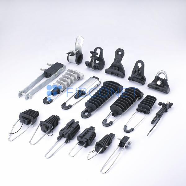 FTTH Nylon and Metal Flat Wire Fiber Optic Cable Clamp with Flexible Nylon Material