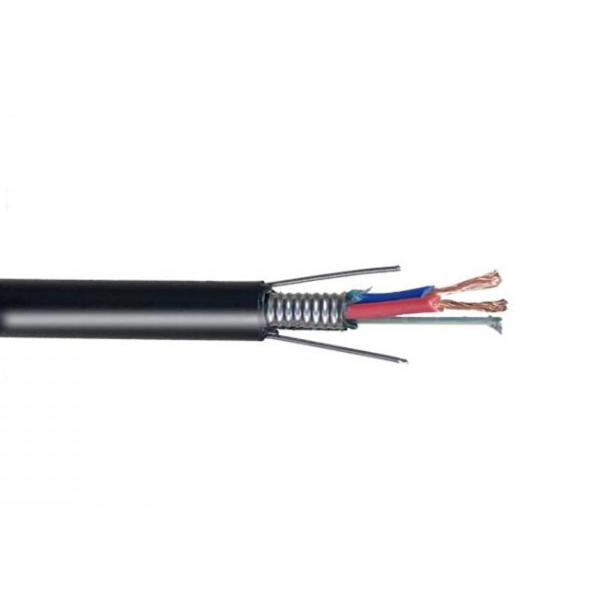 Мобильный коаксиальный кабель волокна сетей 6 Core3.0mm гибридный, кабель меди волокна PBT гибридный