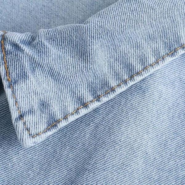 Куртки рукава одежды джинсовой ткани осени весны OEM фабрики слишком большие длинные