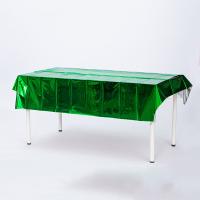 Tejido de mesa de aluminio PET rectangular personalizado para proteger la decoración de las fiestas