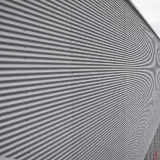 Sound Insulation Corrugated Metal Ceiling Panels Perforated Corrugated Panel 30mm