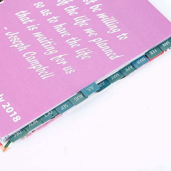 Hardcover CMYK Print School Academic Inspirational Weekly Planner Paper Note Book