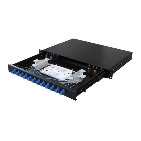 PLC Splitter Fiber Patch Panel 19Inch Rack Mounted Termination Box