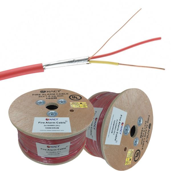 Cabo de alarme de incêndio 2 núcleos 1,5 mm 2,5 mm cabo retardador de incêndio Cable de classificação de incêndio para industrial