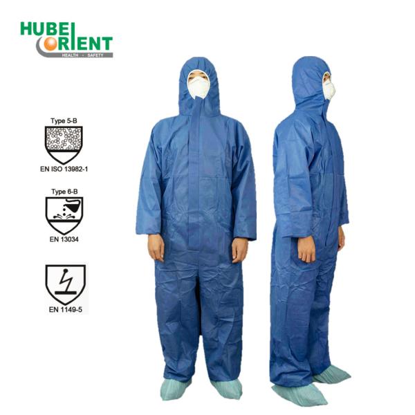 Тип 5/6 Coverall ODM OEM SMS SMMS защитный с аттестованным CE