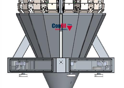 16 Head 3.0 Liter Multihead Weigher For Chicken Nuggets