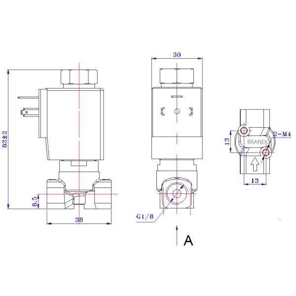 ДК24В 2 пути сразу действуя нормально раскрываемая жидкая модулирующая лампа 2КВ030 2/- 06 с размером 1 порта/8