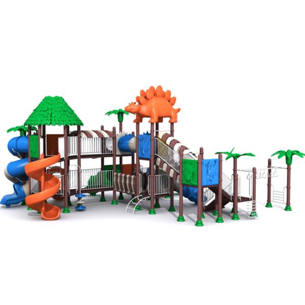 Empty Place Kids Outdoor Play Structure / Toddler Outside Play Set With Huge Slide