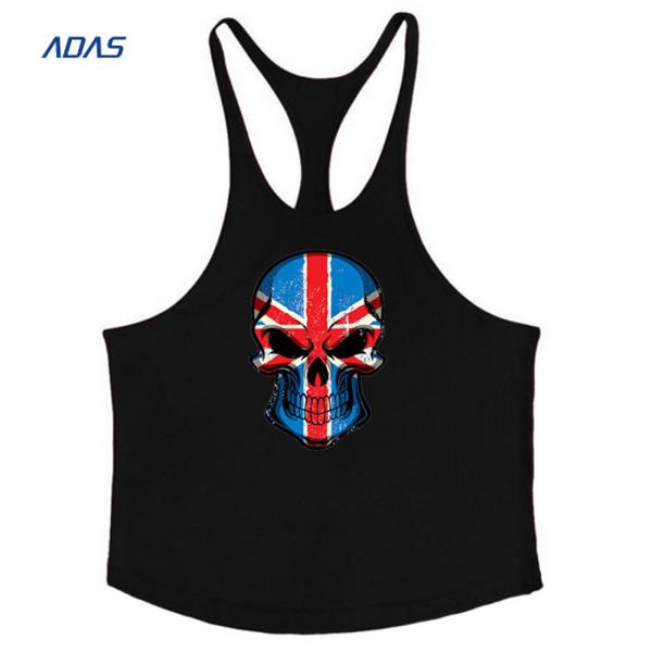 Quick Dry Men Cropped Hip Hop Ladies Fitness Singlet Breathable