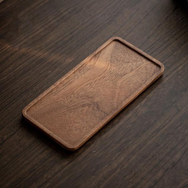 Solid Walnut Wood Jewelry Display Tray Product Weight 0.3kg Product Size 25*12cm