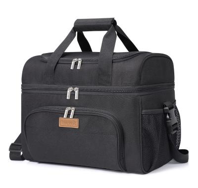 Vans à grande capacité sac de refroidissement isolé sur mesure pique-nique doux léger avec épaule