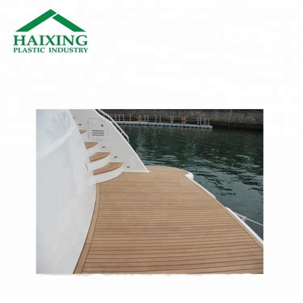 19 cm Width Composite Teak Waterproof Soft PVC Marine Boat/Yacht/Kayak Flooring Decking