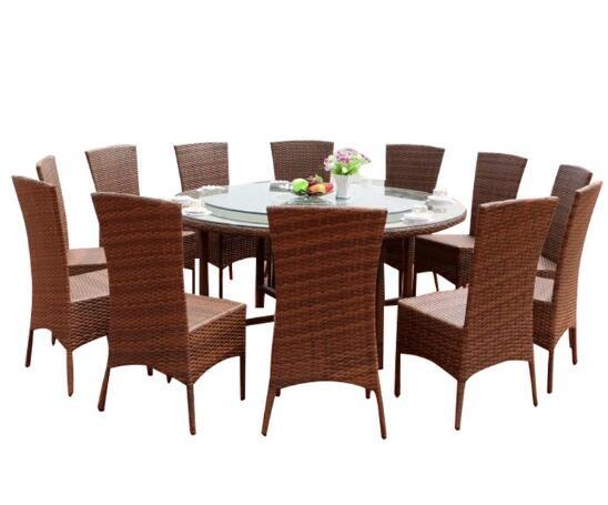 PE Rattan wicker chair patio Backyard table and chairs Leisure Aluminium Outdoor Garden chair