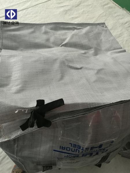 Steel Powder PP Big Bag 1 Ton Recycled Jumbo Bag Cross Corner Loops