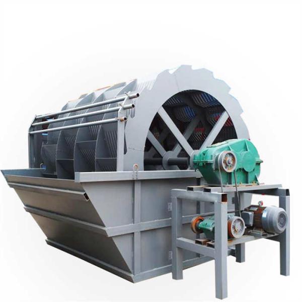 Машина для стирки песка с колесами и ведрами