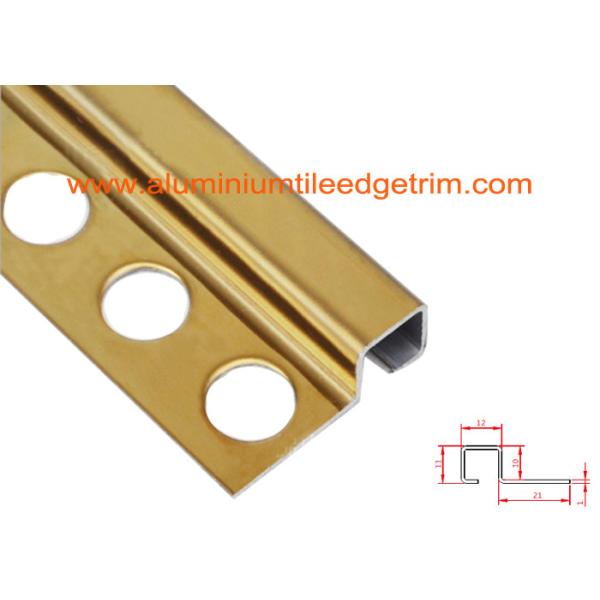 Square Edge Tile Corner Trim / Bead Stainless Steel Protecting Ceramic Profile