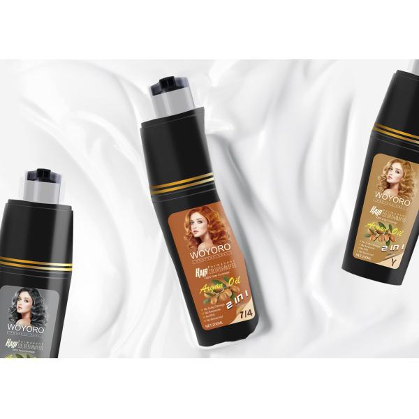 400ml 2 In 1 Cover White Gray Hair Dye Color Shampoo