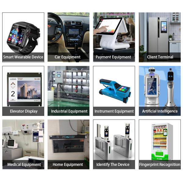 Квадратный ТФТ ЖК-дисплей с емкостным сенсорным экраном 320X320 24 пин с ST7796 IC