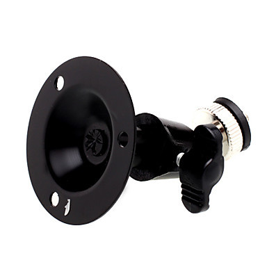 Black Wall Mount Stand Bracket for CCTV Security Camera (Base diameter: 4.5cm) 