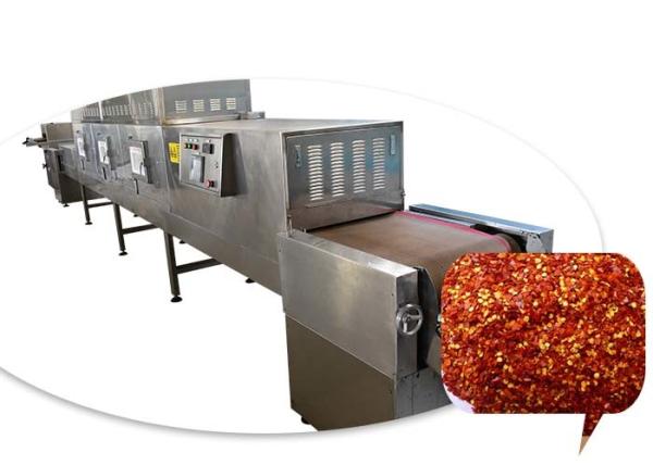 Easy Operation Microwave Chili Drying Machine For Sterilizing And Drying
