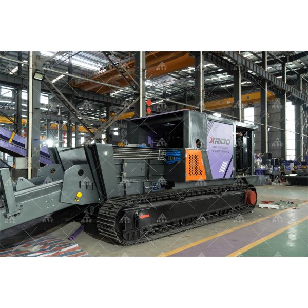 40 Tons Per Hour Crawler Mobile Shredder with Stainless Steel Components and CE ISO TUV Certification