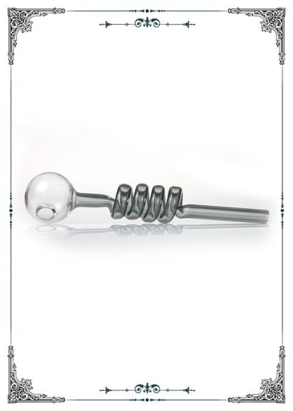 5.5 Inch Mini Helix Oil Burning Ball Smoking Pipe Heat Resistant
