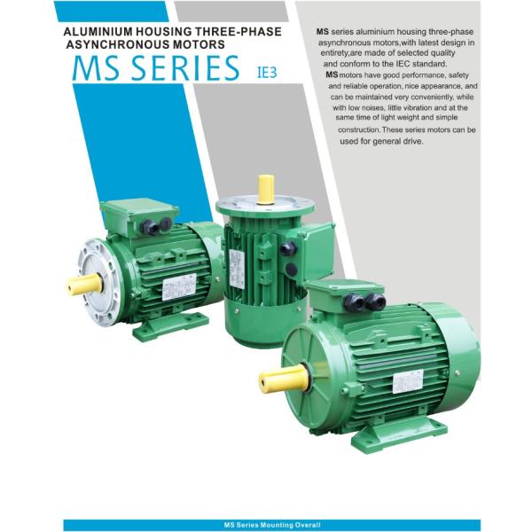 Поляк EFF2 MS IE3 4 мотор индукции AC 7,5 KW электрический