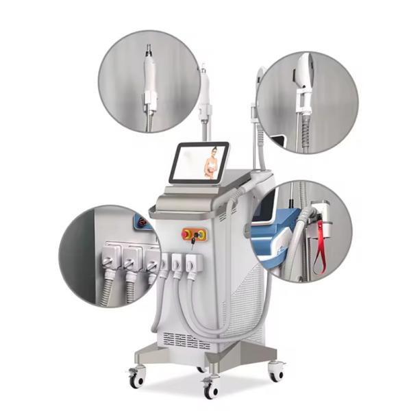 Máquina láser IPL de 808nm ND YAG multifuncional vertical para depilación y cuidado de la piel