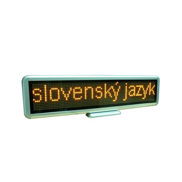 LED Scrolling Message Mini Display Yellow Color Rechargeable/Mulit-language C1696Y
