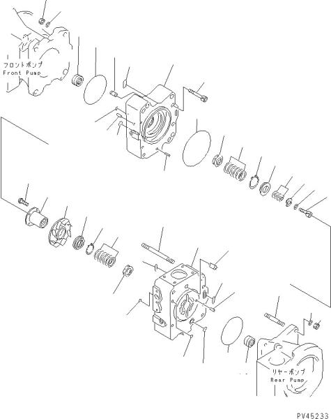 708-45-10204 708-4L-00910 708-45-11204 Pour Komatsu WA700-3 WA800-3 Pompes hydrauliques