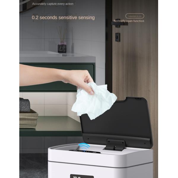 Living Room Home Kitchen Automatic Storage Bin with Lid Factory Wholesale Smart Sensor Stainless Steel Trash Can