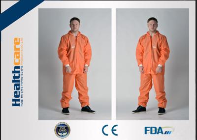 Produto químico protetor descartável das combinações de PP/SMS/MF resistente com Hood And Elastic Cuff