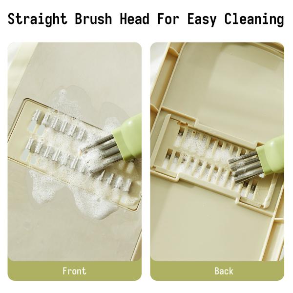 2024 Trend Kitchen Products Customized Packaging Multifunctional Knives Blade Cleaning Brush Set