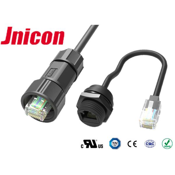 Соединитель нейлона PA66 Cat5e RJ45 запирать винта M19 водоустойчивый
