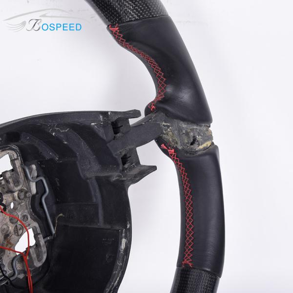 NAPA Leather Porsche Carbon Fiber Steering Wheel Custom Stripe Color