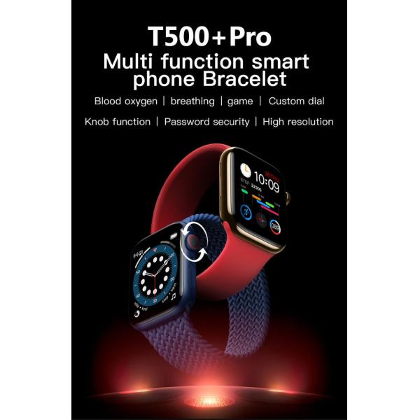 Перезаряжаемые 	2021 горячий продавая дозор Hiwatch серии 6 T500+Pro умный с поворачивает кнопку PK T500+ T500+ плюс W13 W26 HW12