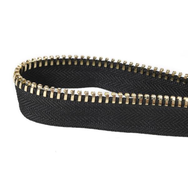 #5  Original Open-End Metal Zipper In Black  Auto-Lock