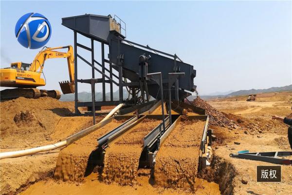 Mini Max 5000kg/h Gold Mining Machine Gold soil Trommel Screener