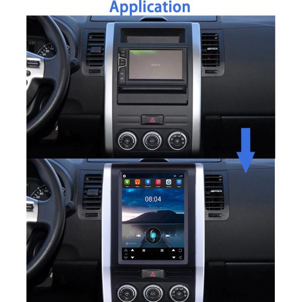 X-Trail MX6 2008-2012 Nissan Touch Screen Radio 2 Din 2G+32G 9.7 polegadas HD