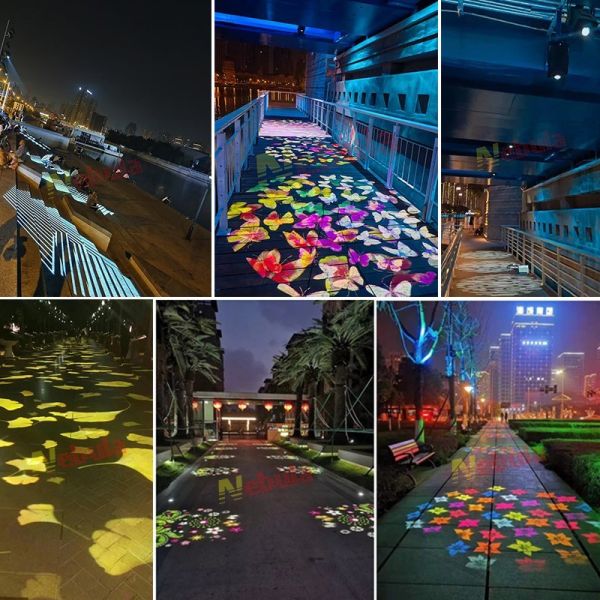100W LED Exterior Gobo Projector Zoom Outdoor Waterproof Advertising Light