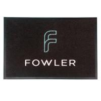 Fibra de nylon Logo Mat Welcome Doormat Rug feito sob encomenda de suportação de borracha